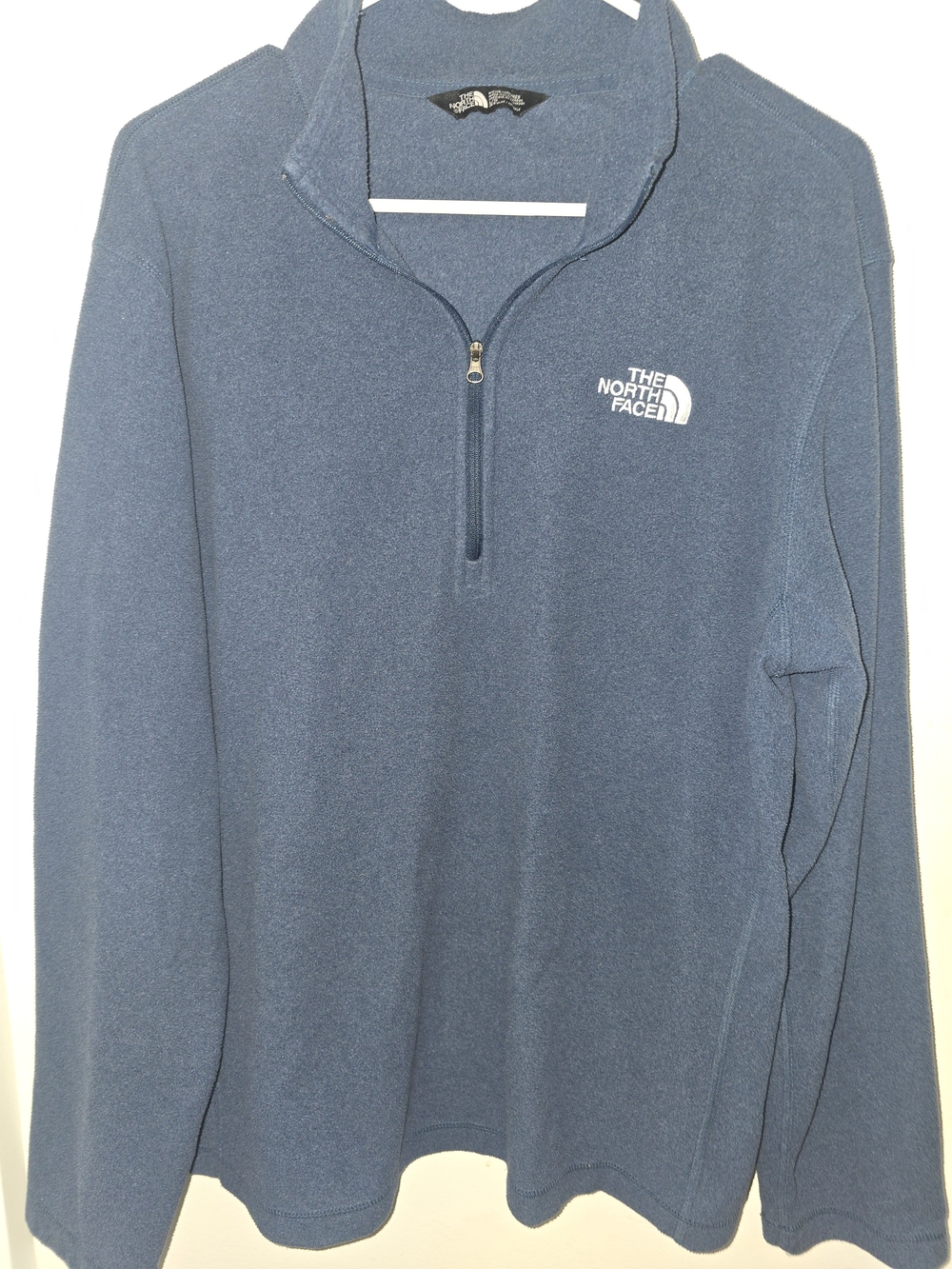 The North Face Men's Blue Quarter-Zip Fleece Pullover